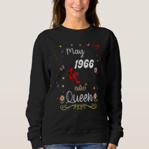 Sudadera Mayo de 1966 Reina desde mayo de 1966 Chica de cum