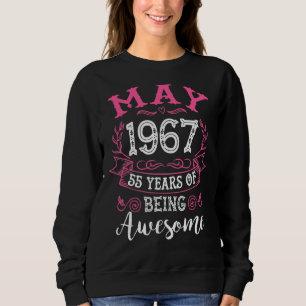 Sudadera Mayo De 1967 55 Años De Ser Alegre Clásico 55º Bir