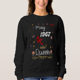 Sudadera Mayo de 1967 Reina desde mayo de 1967 Chica de cum