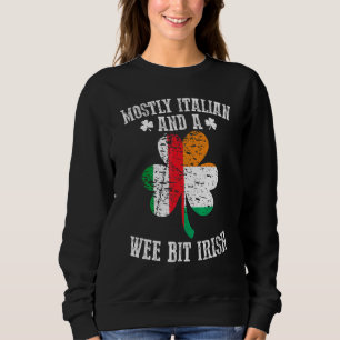 Sudadera Mayormente Italiano Wee Bit Irlandés St Patricks D