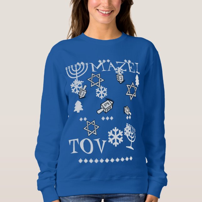 Sudadera Mazel Tov Ugly Haunakka Sweater, femenino (Anverso)