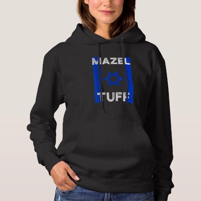 Sudadera Mazel Tuff Strong  Jewish Work Out Gym Hanukkah Fl (Anverso)