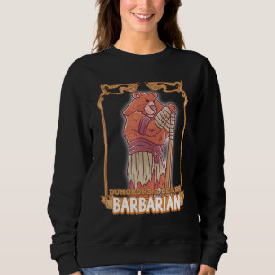 Sudadera Mazmorras Y Osos Bárbaros Nerd Geek Bear Rpg Di