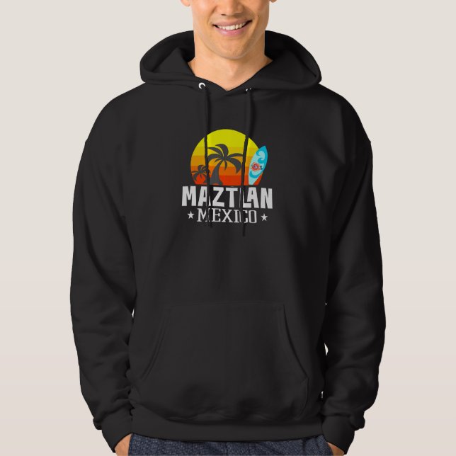 Sudadera Maztlan México Beach Tourist Souvenir Vacation Tra (Anverso)
