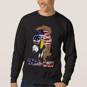 Sudadera Mb35 Mullet Eagle Meri-Caw 4 De Julio Independenci