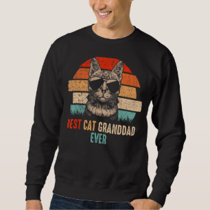 Sudadera Mb Vintage Mejor Abuelo Gato Mascotas Gatos De Gua