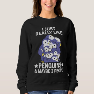 Sudadera Me Acabo De Dar Cuenta De Que Me Gustan Los Pingüi