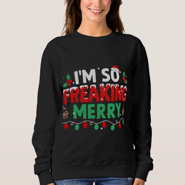 Sudadera Me alegra mucho ver que Navidades de navidad se al (Anverso)