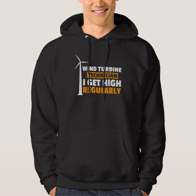 Sudadera Me Alta Regularmente El Viento De La Turbina De La (Anverso)