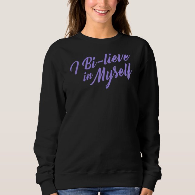 Sudadera Me Bi Lieve En Mi Mismo Orgullo Bisexual Cita Aest (Anverso)