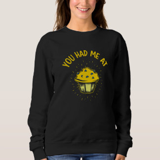 Sudadera Me conquistaste con muffins de arándanos Arándano