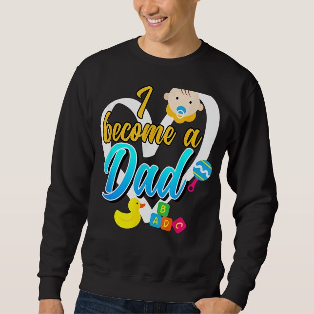 Sudadera Me Convierto En Un Papá Esperante Padre (Anverso)
