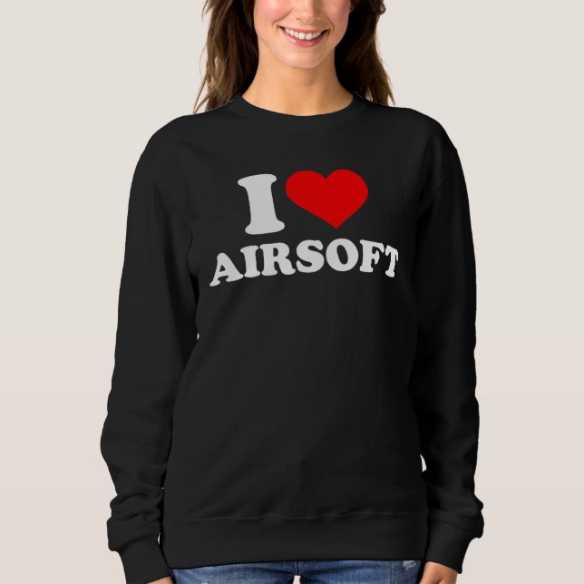 Sudadera Me encanta Airsoft (Anverso)