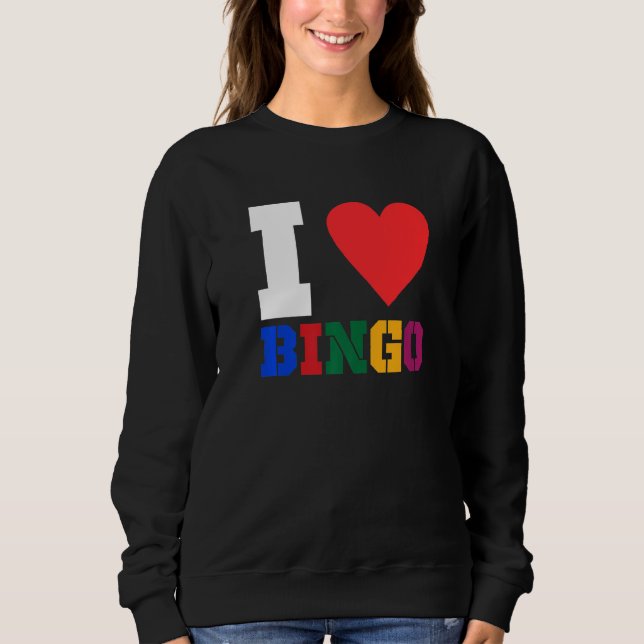 Sudadera Me encanta Bingo Funny Bingo Funny Bingo 1 (Anverso)