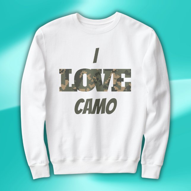 Sudadera Me Encanta Camouflage Green Brown | (Subido por el creador)