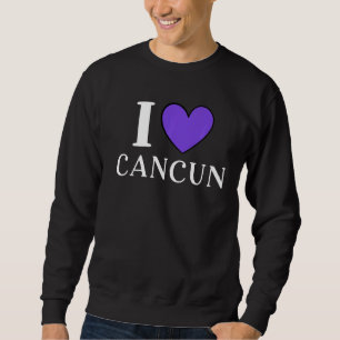 Sudadera Me encanta Cancun México Vacaciones
