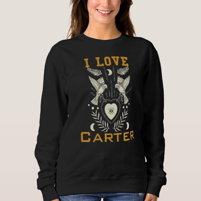 Sudadera Me encanta Carter (Anverso)