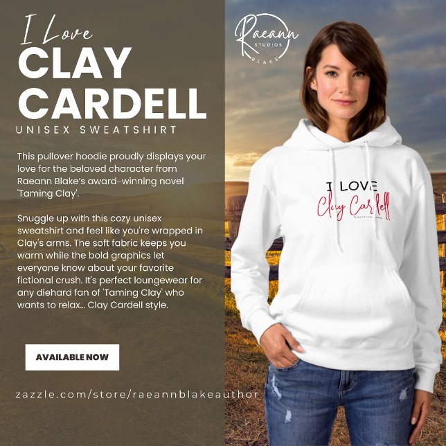 Sudadera Me encanta Clay Cardell Basic Unisex Sweatshirt (Subido por el creador)