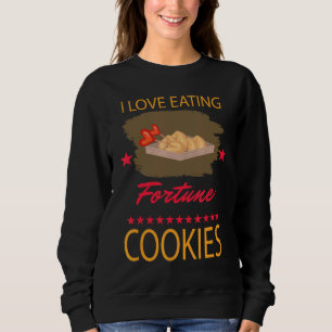 Sudadera Me encanta comer galletas Novedad de Chiste dulce
