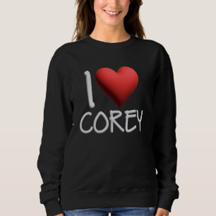 Sudadera Me Encanta Corey Nombre Hombres Personalizados Guy