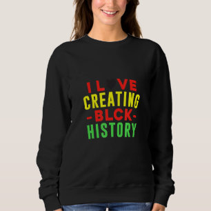 Sudadera Me encanta crear historia negra original