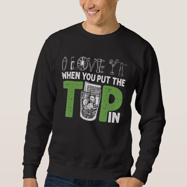 Sudadera Me Encanta Cuando Pones La Punta En Bartender Mixo (Anverso)