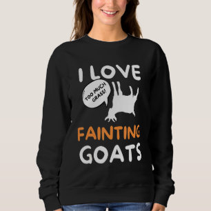 Sudadera Me encanta desmayar la cría de cabras