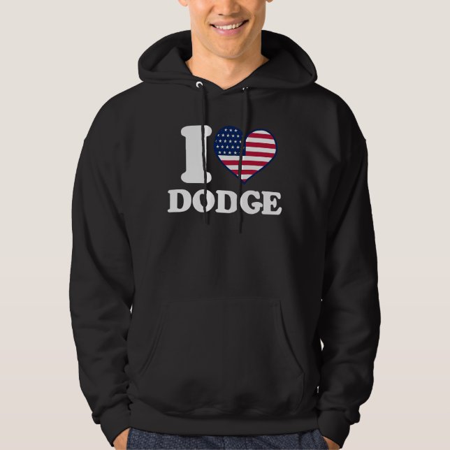 Sudadera Me encanta Dodge I heart Dodge (Anverso)