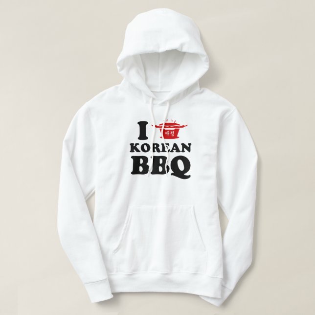 Sudadera Me encanta el BBQ coreano (고기구이) (Diseño del anverso)