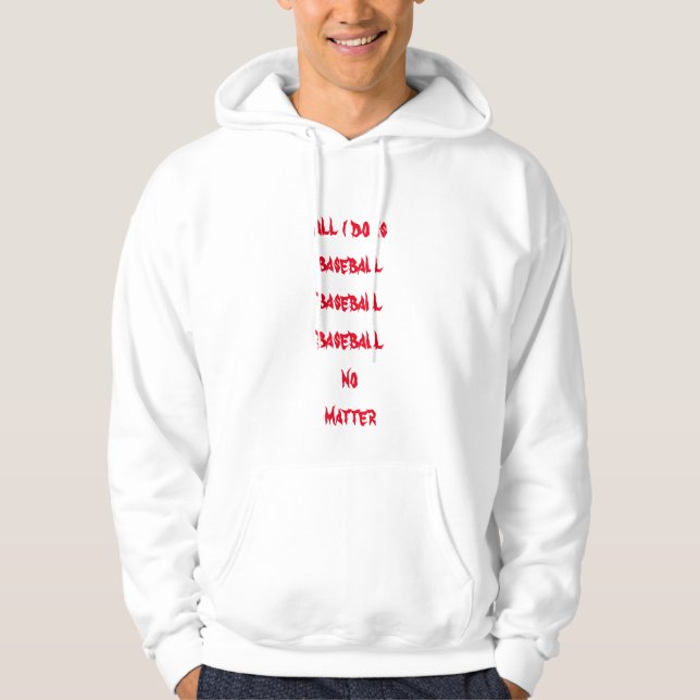 Sudadera Me encanta el béisbol (Anverso)