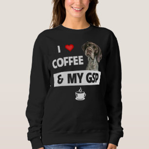 Sudadera Me Encanta El Café Y Mi Pointe Gsp Alemán De Corta