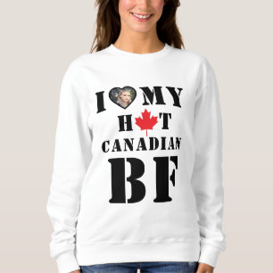 Sudadera Me encanta el calor de mi novio canadiense