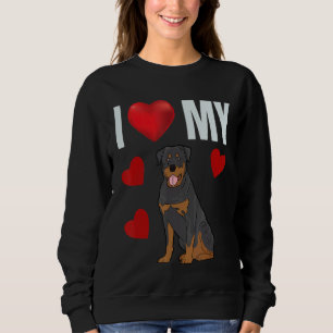 Sudadera Me encanta el carnicero de Rottweiler
