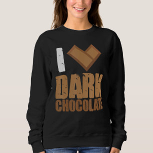 Sudadera Me Encanta El Chocolate Oscuro Bar La Leche De Cac