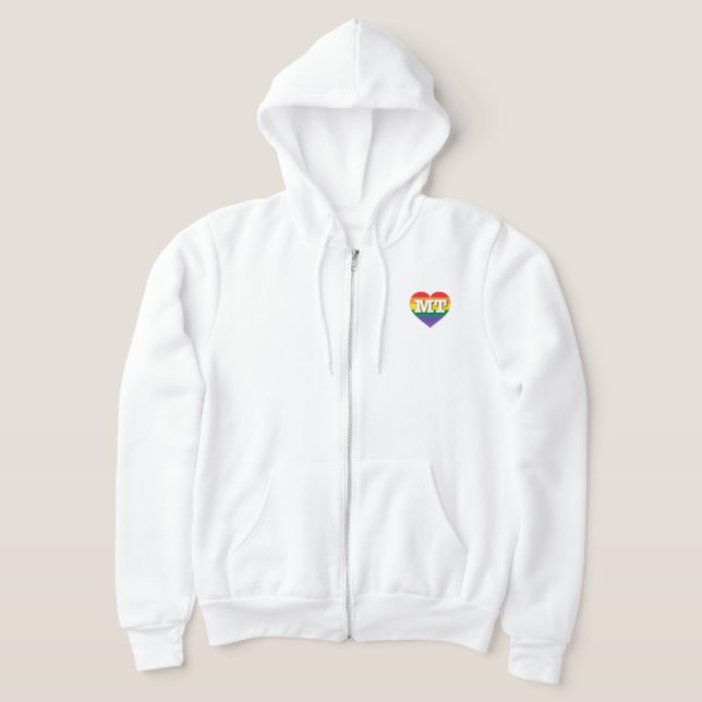 Sudadera Me encanta el corazón arcoiris de Montana (Distribución)