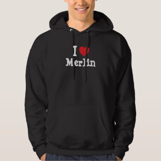 Sudadera Me encanta el corazón personalizado Merlin persona