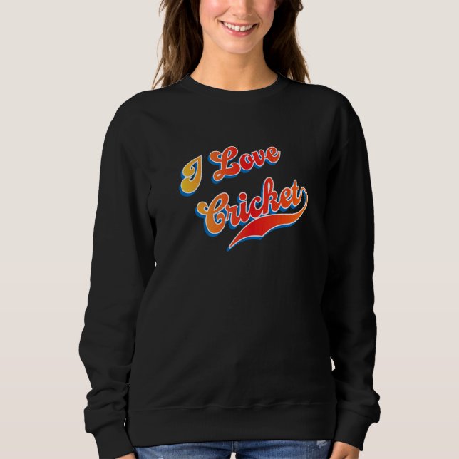 Sudadera Me encanta el críquet (Anverso)