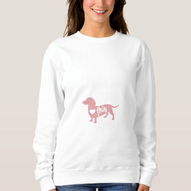 Sudadera me encanta el diseño de perros (Anverso)