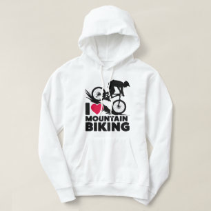 Sudadera Me encanta el diseño de siluetas de ciclismo de mo