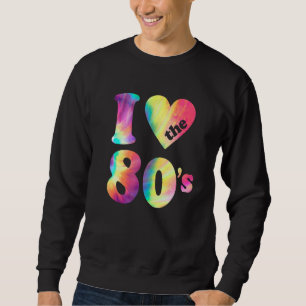 Sudadera Me encanta el disfraz de fiesta retro de los 80 2