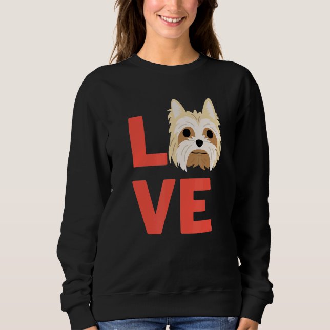 Sudadera Me Encanta El Dueño Del Mascota Del Perro Terrier  (Anverso)
