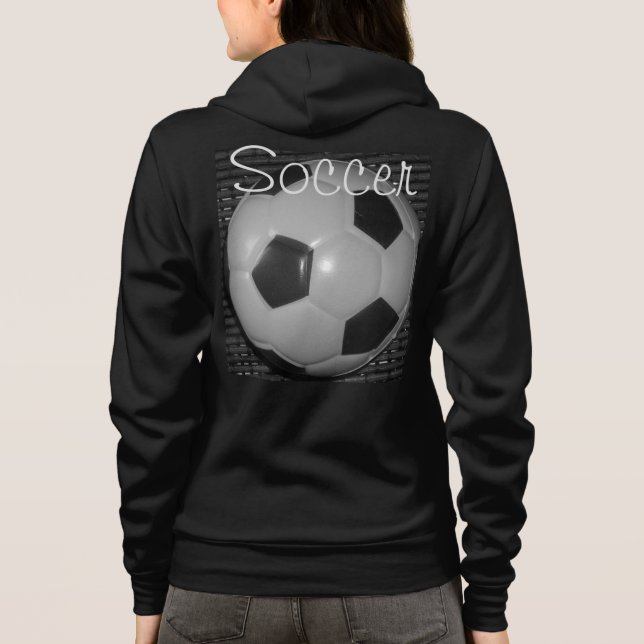 Sudadera Me encanta el fútbol (fútbol) (Reverso)