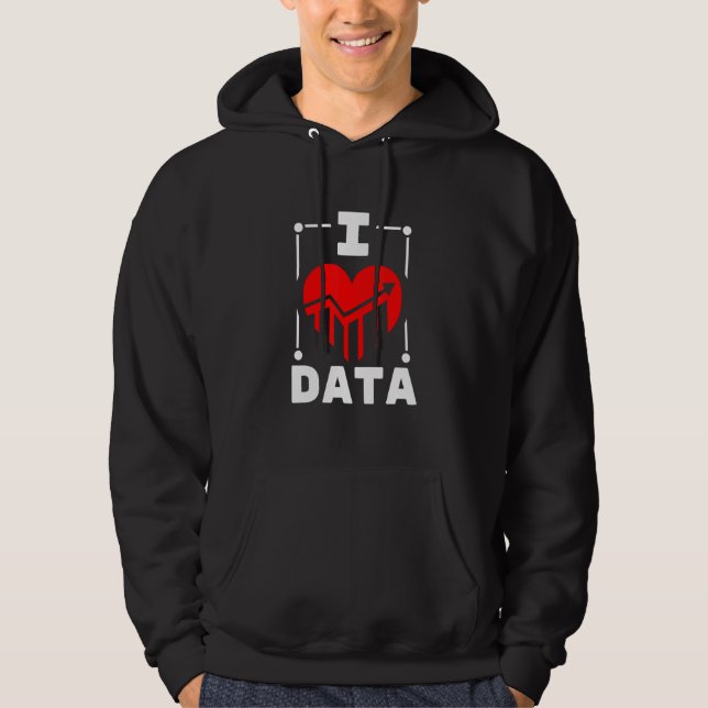 Sudadera Me encanta el Generador de datos (Anverso)