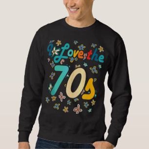 Sudadera Me encanta el hippie retro vintage de los años 70