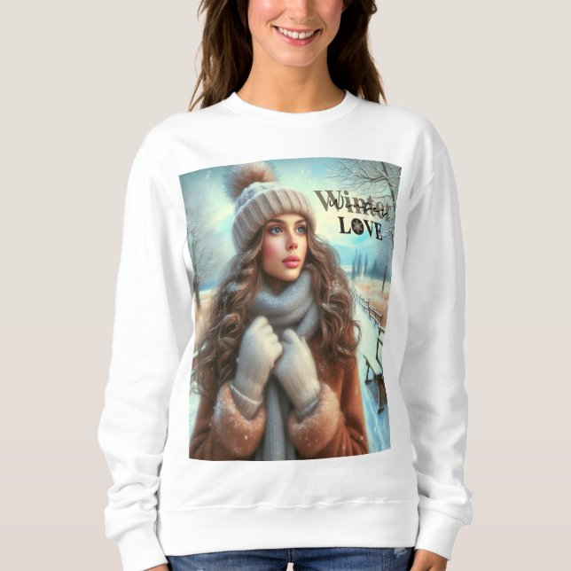 Sudadera Me encanta el invierno (Anverso)