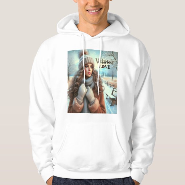 Sudadera Me encanta el invierno (Anverso)