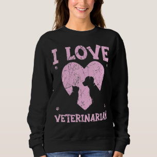 Sudadera Me encanta el Médica veterinario de animales Vet V