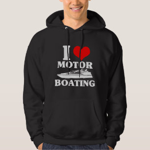 Sudadera Me encanta el motor de bote divertido barquero