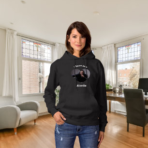 Sudadera Me encanta el nombre de la foto de mi novio