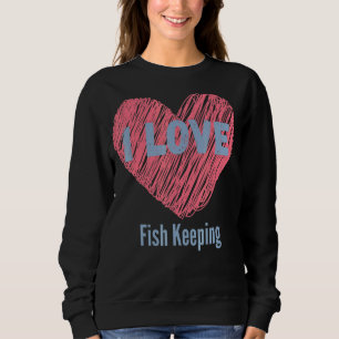 Sudadera Me Encanta El Pescado Manteniendo La Imagen Del Co